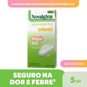 Novalgina 300mg Supositório Infantil 5 Unidades