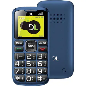 Celular DL YC-120 com Dual Chip e Tecla SOS Azul