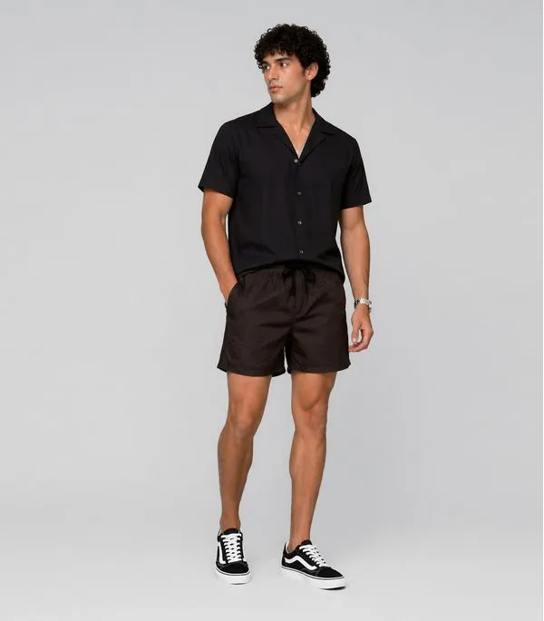 Bermuda Masculina Em Sarja Rota Da Onda Marrom P