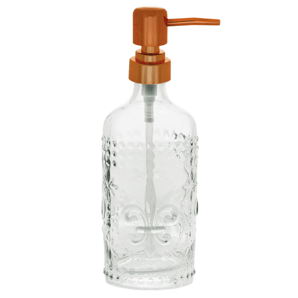 Jogo para Banheiro Lyor Flor Liss, 3 Peças, Vidro, Gold Rosé - 7739