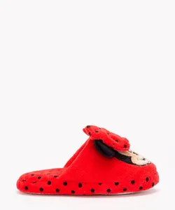 pantufa infantil chinelo minnie mouse vermelho 31-32
