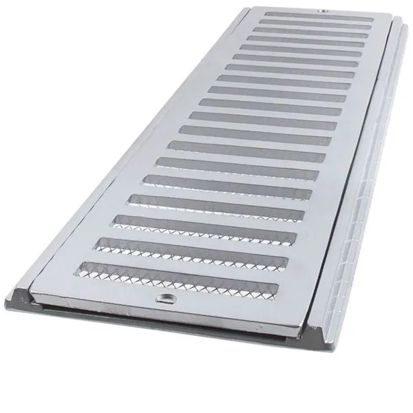 Grelha e Porta Grelha de Alumínio com Tela 15x50cm - CJ1550CTE - LGMAIS