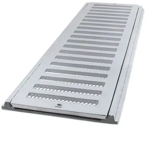 Grelha e Porta Grelha de Alumínio com Tela 15x50cm - CJ1550CTE - LGMAIS
