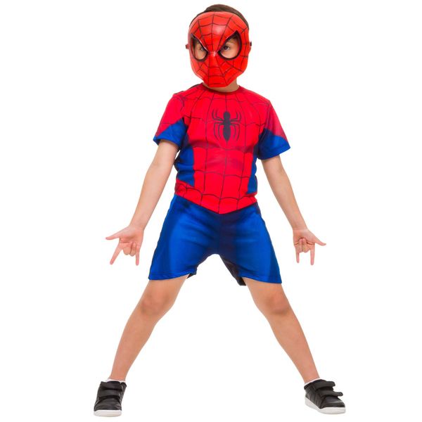 Fantasia Infantil Curta - Spider-Man - Marvel - Regina Festas - M