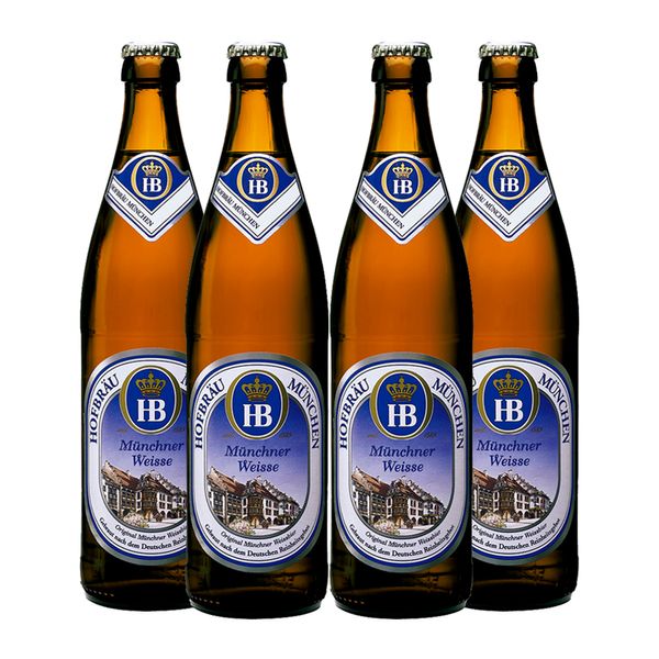 Pack 4 Cervejas Alemãs HB Weiss