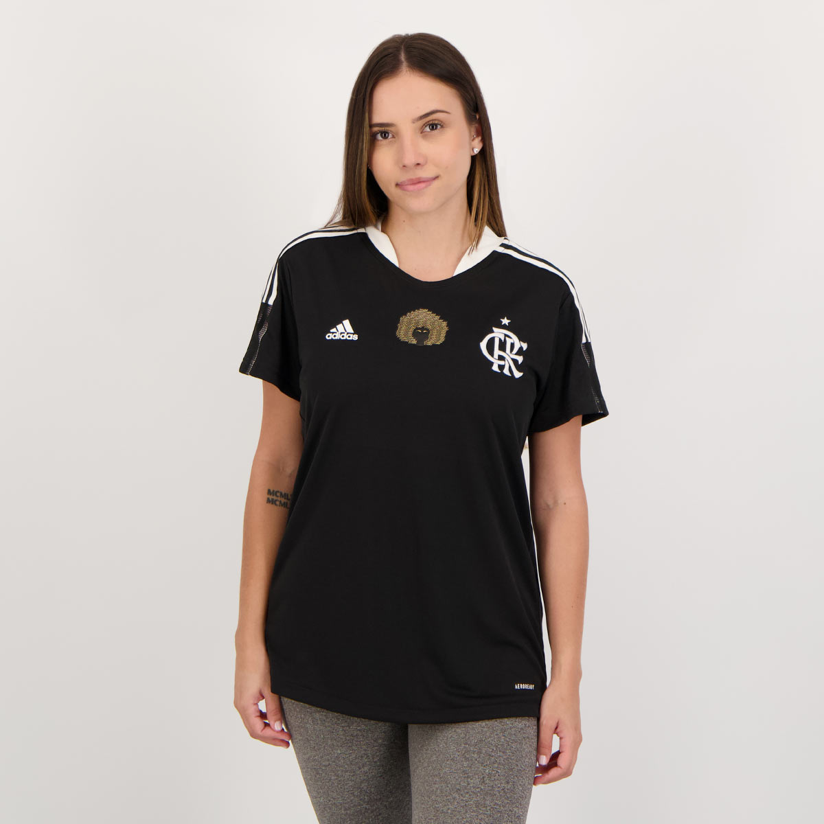 Camisa Adidas Flamengo 2021 Consciência Negra Feminina
