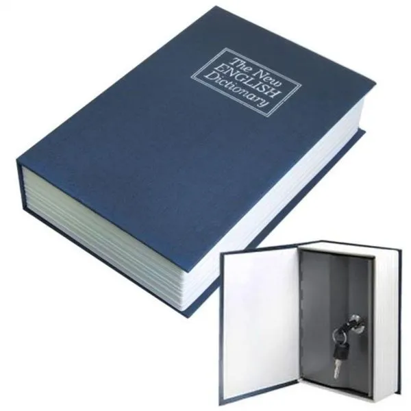 Cofre Livro De Segurança Camuflado Dicionario Com 2 Chaves Pequeno Porta Joias E Dinheiro Mini Luxo