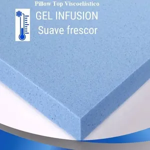 Pillow Top Visco Nasa Gel Cristais de Energia Queen Aumar sem variação