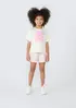 Conjunto Infantil Menina Curto Estampado - Amarelo 001