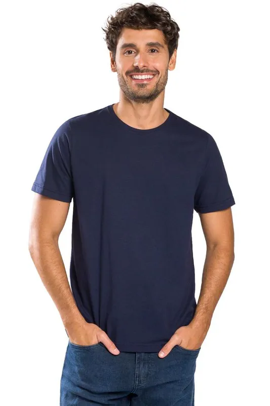 T-Shirt Básica Color Fit Azul Marinho AZUL MARINHO/P