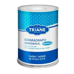 Esparadrapo Impermeável Triane Branco 10cm X 4,5m 1 Unidade
