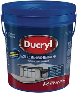 Tinta Acrílica Ducryl Renner Fosco Brisa Cinzenta 18L