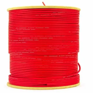 Cabo de Microfone Linha Profissional 2x0,30 mm² Vermelho 100 MT