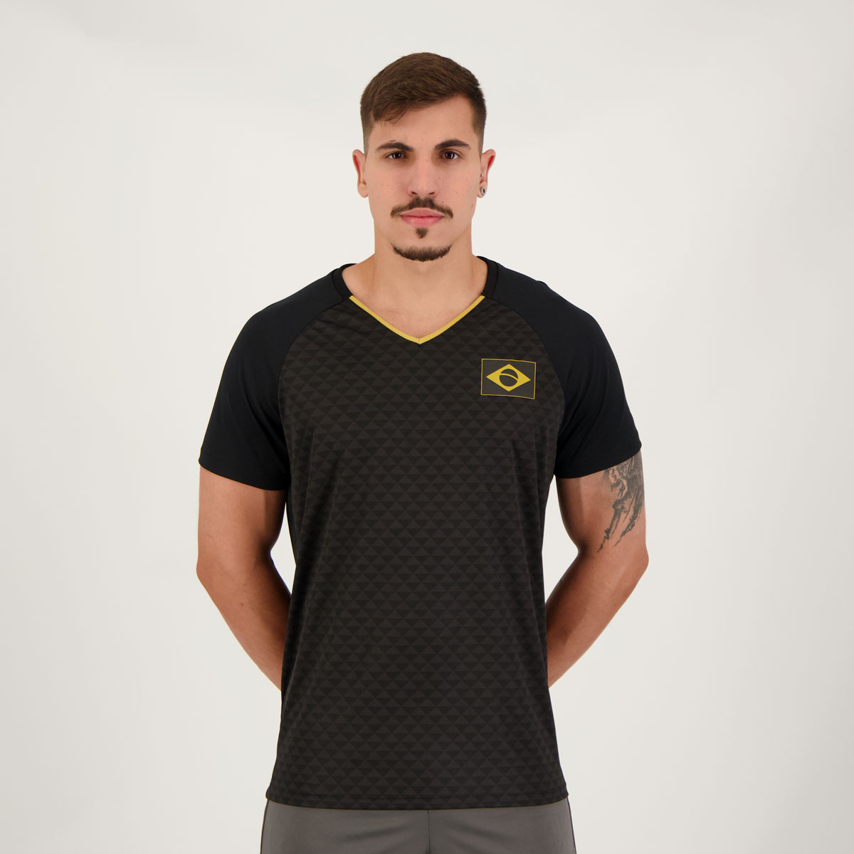 Camisa Brasil Potiguara Preta