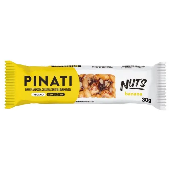 Barra Pinati Nuts Banana 30gr