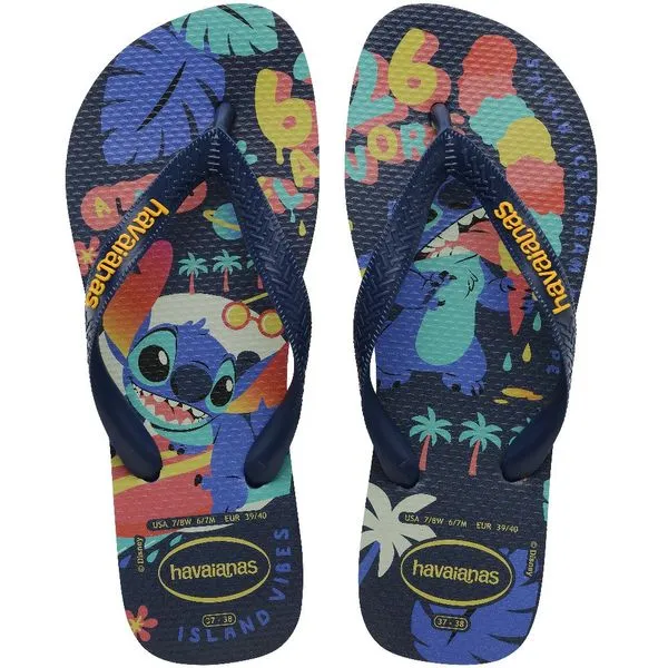 Sandália Havaianas Disney Classic Marinho Amarelo 31/32