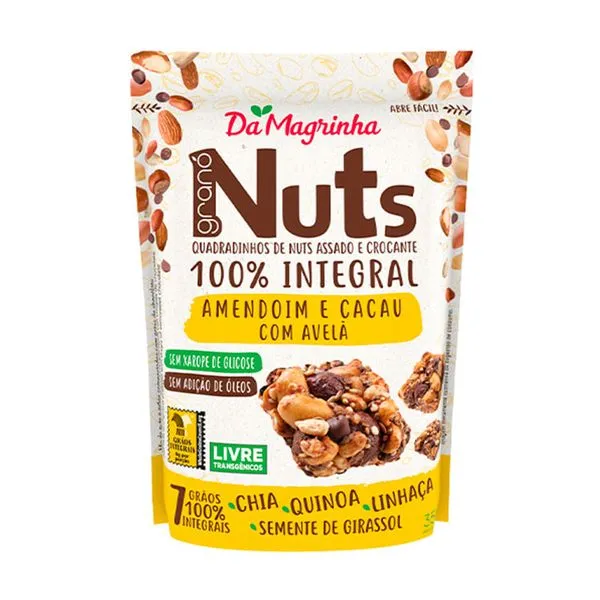 Mini Barra Nuts 100% Int Castanha do Pará 35g - Da Magrinha