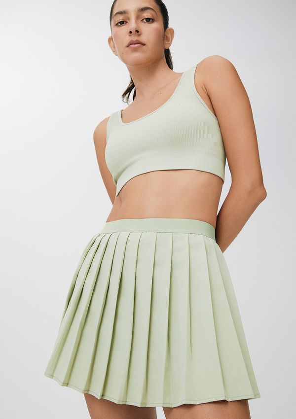 Shorts Saia Esportivo Plissado - Verde M
