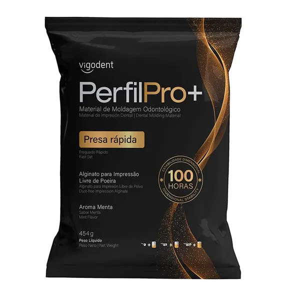 Alginato PerfilPro+ Presa Rápida Tipo I 454g Vigodent