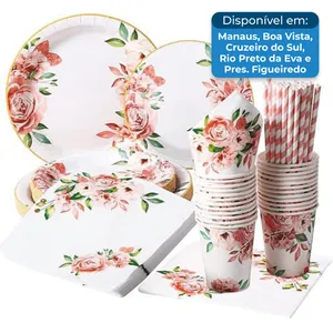 Kit Festa Floral 120 Peças Wigood A-BI