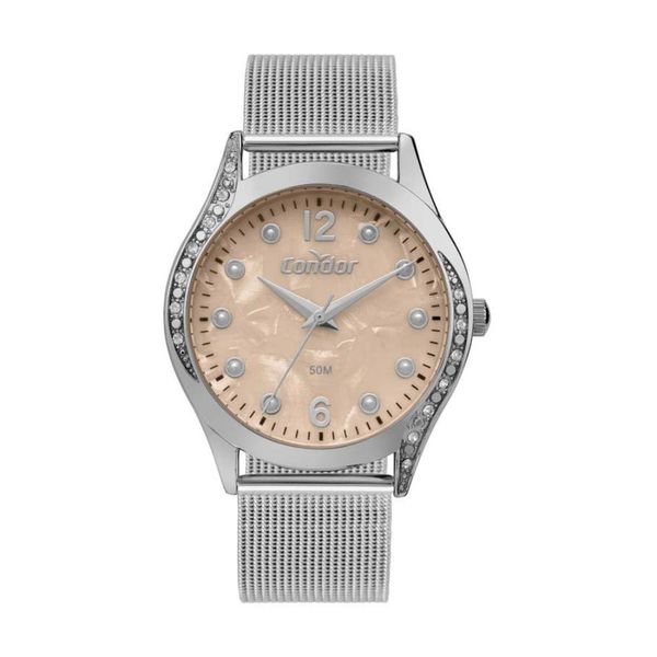 Relógio Condor Feminino Ref: Co2035nsv/4j Casual Mesh Prateado