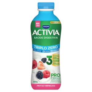 Leite Fermentado Activia Zero Frutas Vermelhas 800g
