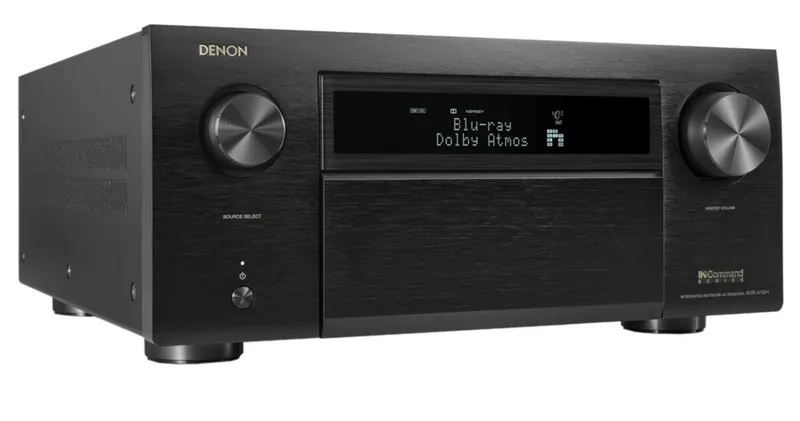 Receiver Denon AVR-A10H 13.4 Canais - 8K, Dolby Atmos, DTS:X Pro, e HEOS Integrado - 120v