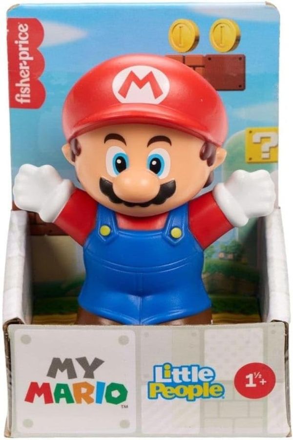 Boneco Super Mario Little People Fisher Price Mattel JHG64