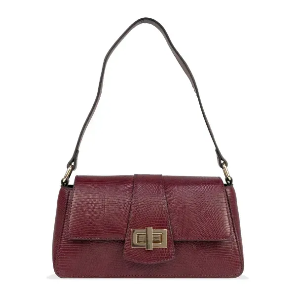 Bolsa Ombro Feminina Casual Elegante Premium Le Postiche Vinho
