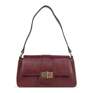 Bolsa Ombro Feminina Casual Elegante Premium Le Postiche Vinho