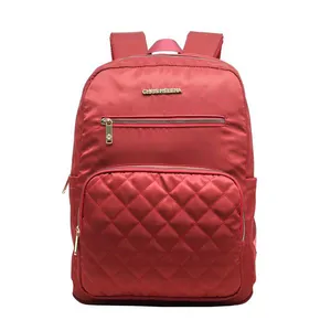 Mochila Executiva Feminina Yins Chris Helena em Sarja 18" - Item Sortido