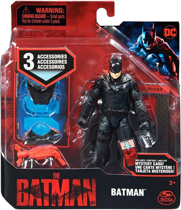 Boneco Batman 10cm + 3 Acessórios Filme Original - Sunny