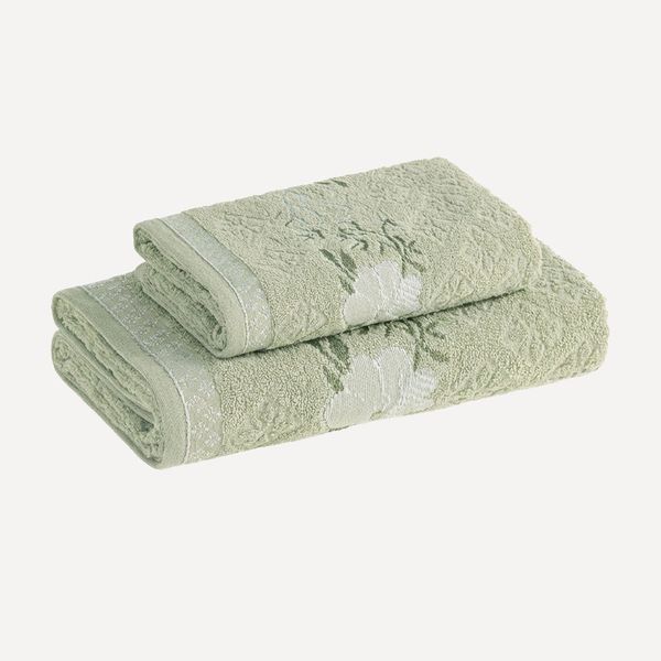 Kit Toalha de Banho e Rosto Yuna Matcha
