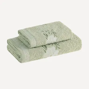 Kit Toalha de Banho e Rosto Yuna Matcha