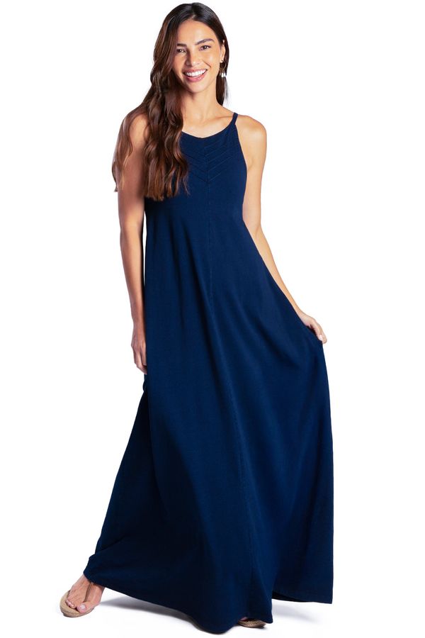 Vestido De Malha Denim Stone STONE/G