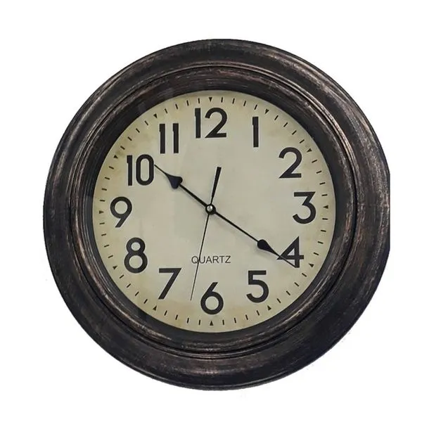 Relógio de Parede Estilo Madeira Gigante MDF 45CM Retrô com Acabamento de Qualidade Marrom MDF Decoracao E Iluminação Relógio de Parede Estilo Madeira Gigante MDF 45CM Retrô Marrom MDF Decoracao E Iluminação