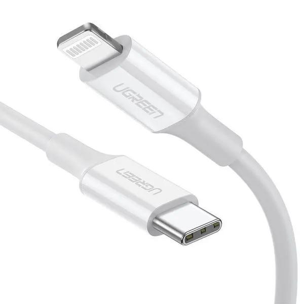Cabo USB-C Ugreen Para Lightning 1.0m Us171 Branco (MP)