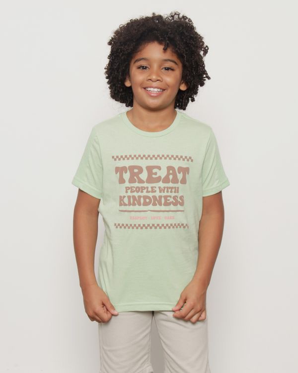Camiseta Infantil Manga Curta Estampa Frontal Verde 8
