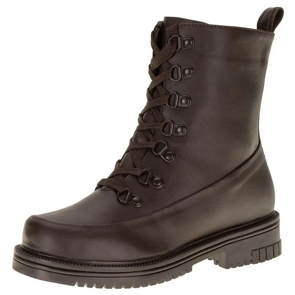 Bota Feminina Coturno Mooncity - 72183 CAFÉ 34