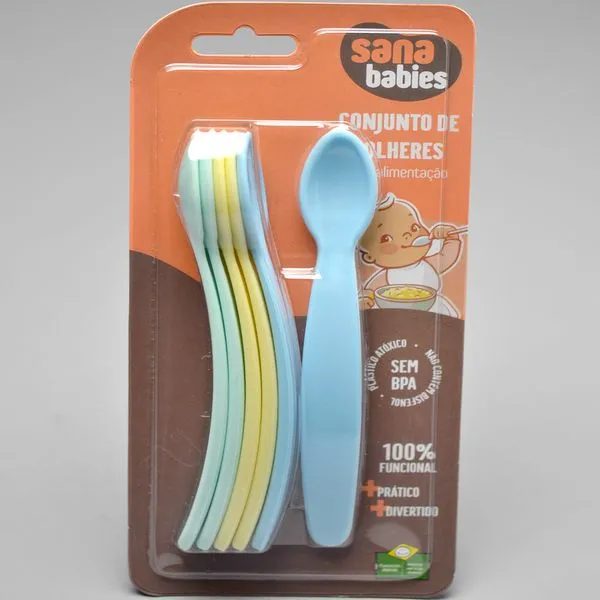 Kit Colheres com 6 unidades - Sana Babies Ref. 1005 Ref. 1005