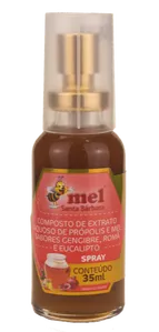 Spray Mel Própolis Santa Bárbara Gengibre Romã Eucalipto 35ml Apiarios Mackllani 1 Frasco