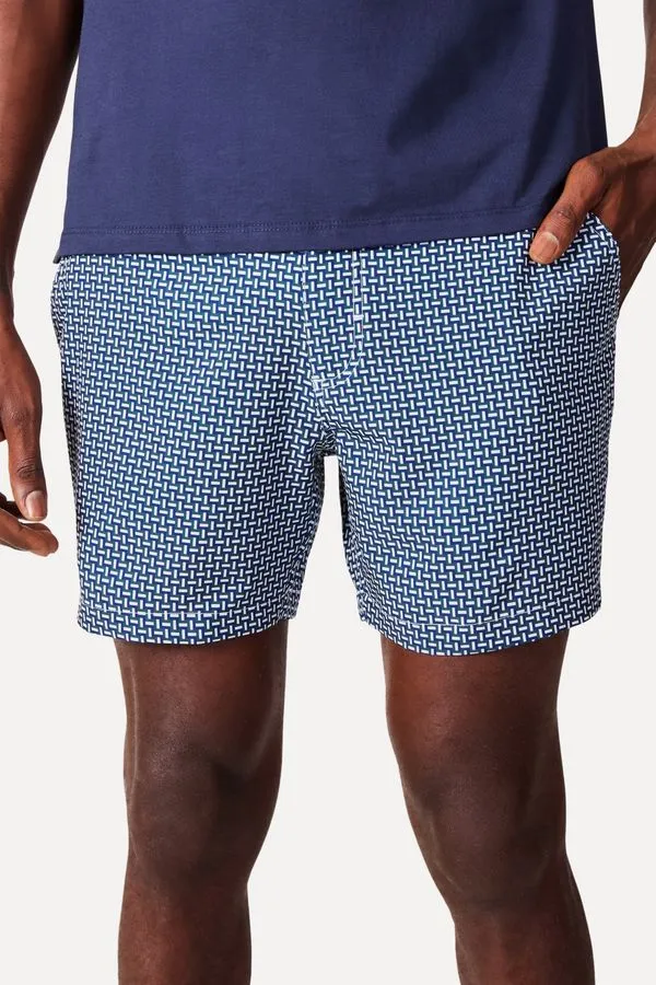 Short Arpoador Estampa Rsv Flag Trelica Marinho - 44