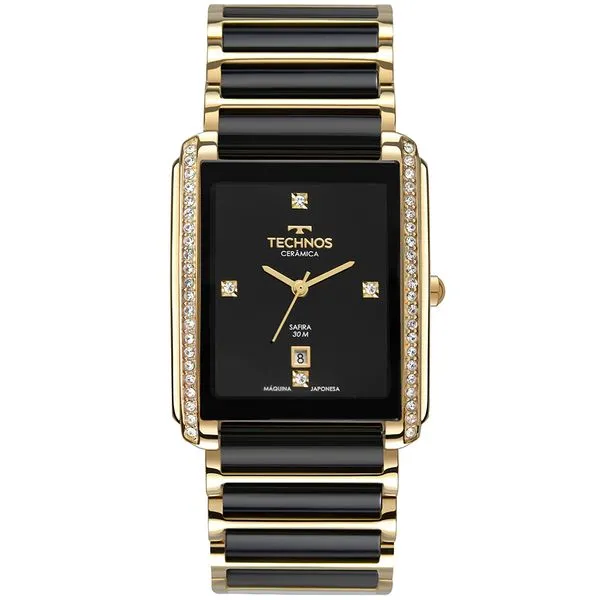 Relógio Technos Feminino Cerâmica Dourado - GN10AY/9P GN10AY/9P