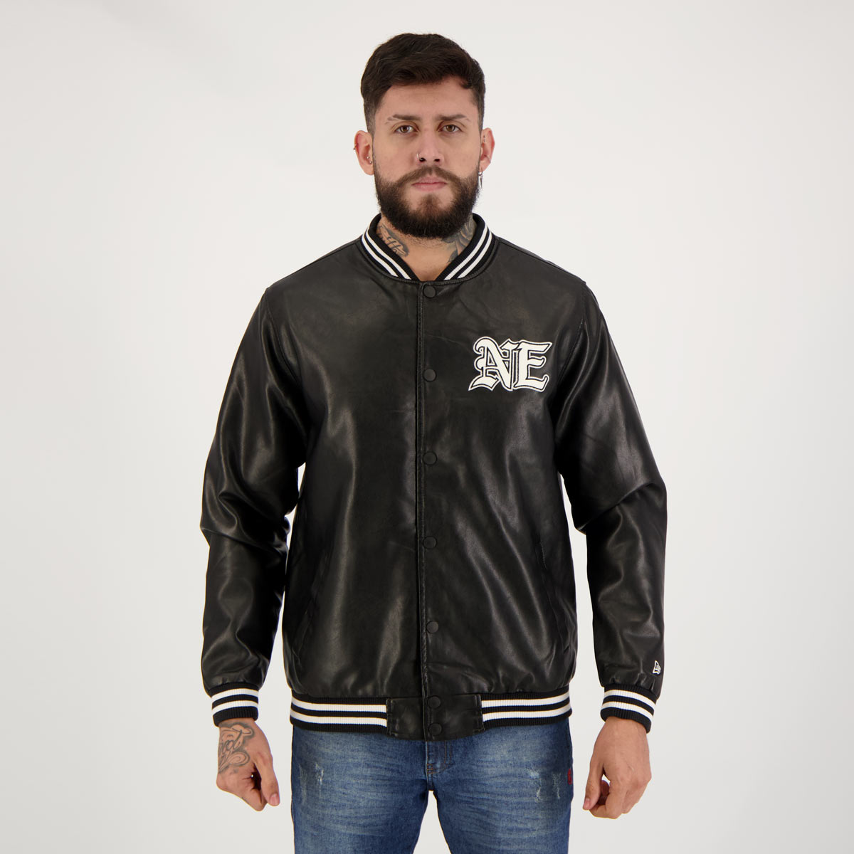 Jaqueta New Era Branded Squad NE Preta
