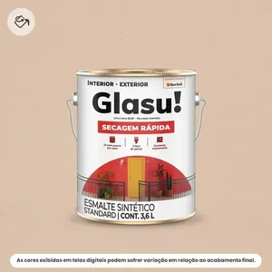 Tinta Esmalte Sintético Standard Brilhante Glasu Suvinil 3,6L Secagem Rápida Areia (MP)