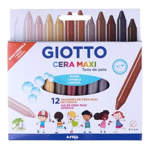 Gizão de Cera Giotto Tons de Pele 12 Cores Fila Canson