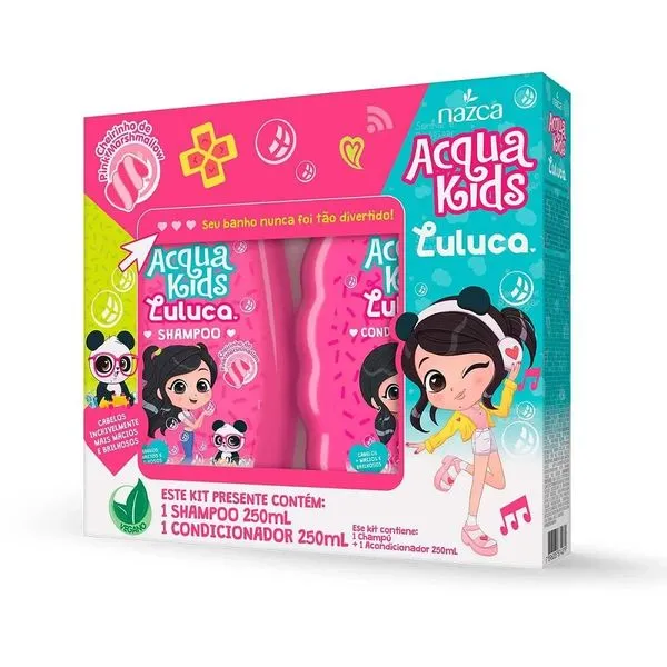 Shampoo + Condicionador Infantil Acqua Kids 3+ anos 250ml