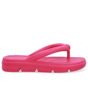 Chinelo Rosa Poofy Plataforma Eva 35