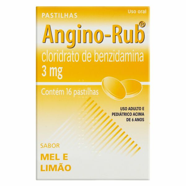 Angino Rub Pastilha Mel Limao 3Mg