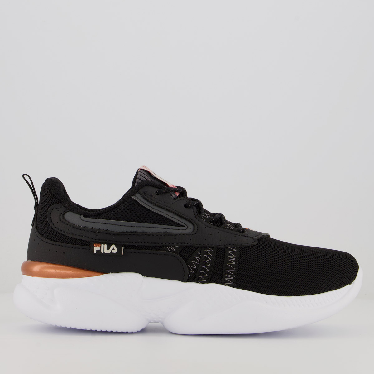 Tênis Fila Kingdom Feminino Preto e Cobre